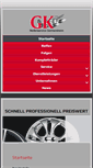 Mobile Screenshot of gk-reifenservice.de